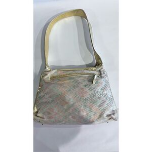 Ohh! Ashley Pink & Gold Metallic Leather Shoulder